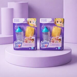 Baby Alive Set of 2 Identical Snack 'n Snuggle AccessoriesPack ofPlay Food Toys